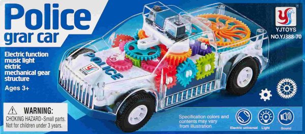Gear Police Car, Gear Car, Transparent Car toys , ViToys Police Gear Car - Image 3