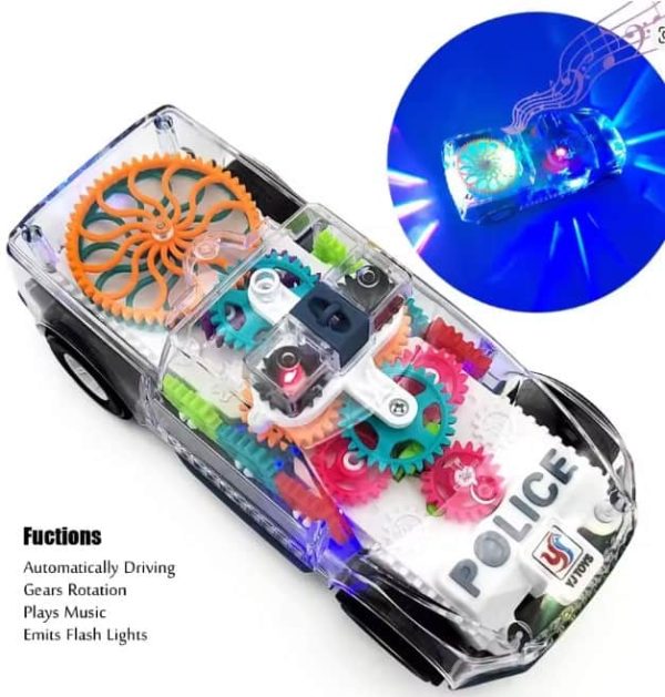 Gear Police Car, Gear Car, Transparent Car toys , ViToys Police Gear Car - Image 4