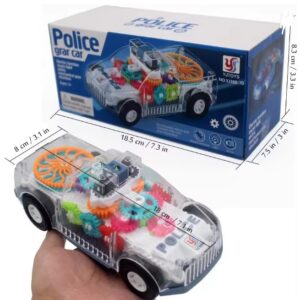 Gear Police Car, Gear Car, Transparent Car toys , ViToys Police Gear Car