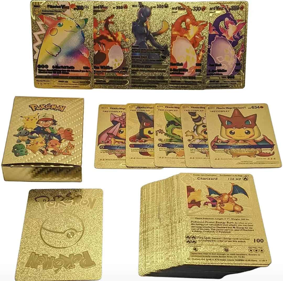 55 Pcs Pokemon Gold Card | 55 পিস pokemon গোল্ড কার্ড - Image 2